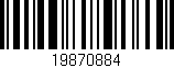 Código de barras (EAN, GTIN, SKU, ISBN): '19870884'