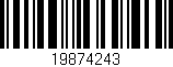 Código de barras (EAN, GTIN, SKU, ISBN): '19874243'