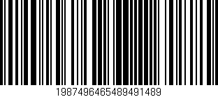 Código de barras (EAN, GTIN, SKU, ISBN): '1987496465489491489'
