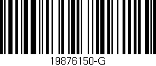 Código de barras (EAN, GTIN, SKU, ISBN): '19876150-G'
