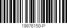 Código de barras (EAN, GTIN, SKU, ISBN): '19876150-P'