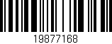 Código de barras (EAN, GTIN, SKU, ISBN): '19877168'