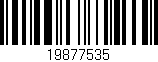 Código de barras (EAN, GTIN, SKU, ISBN): '19877535'