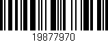 Código de barras (EAN, GTIN, SKU, ISBN): '19877970'