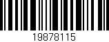Código de barras (EAN, GTIN, SKU, ISBN): '19878115'