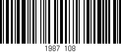 Código de barras (EAN, GTIN, SKU, ISBN): '1987/108'