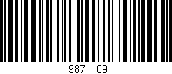 Código de barras (EAN, GTIN, SKU, ISBN): '1987/109'