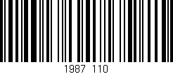 Código de barras (EAN, GTIN, SKU, ISBN): '1987/110'