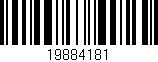 Código de barras (EAN, GTIN, SKU, ISBN): '19884181'