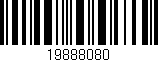 Código de barras (EAN, GTIN, SKU, ISBN): '19888080'