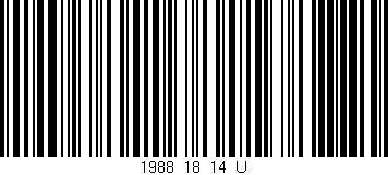 Código de barras (EAN, GTIN, SKU, ISBN): '1988_18_14_U'