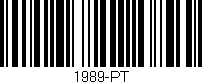 Código de barras (EAN, GTIN, SKU, ISBN): '1989-PT'