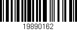 Código de barras (EAN, GTIN, SKU, ISBN): '19890162'
