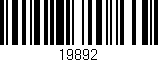 Código de barras (EAN, GTIN, SKU, ISBN): '19892'