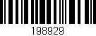 Código de barras (EAN, GTIN, SKU, ISBN): '198929'