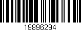 Código de barras (EAN, GTIN, SKU, ISBN): '19896294'