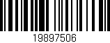 Código de barras (EAN, GTIN, SKU, ISBN): '19897506'