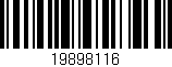 Código de barras (EAN, GTIN, SKU, ISBN): '19898116'