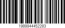 Código de barras (EAN, GTIN, SKU, ISBN): '1989944452283'
