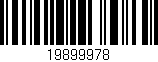 Código de barras (EAN, GTIN, SKU, ISBN): '19899978'