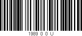 Código de barras (EAN, GTIN, SKU, ISBN): '1989_0_0_U'
