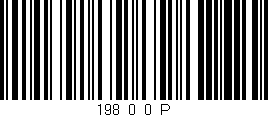 Código de barras (EAN, GTIN, SKU, ISBN): '198_0_0_P'