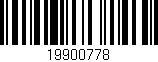 Código de barras (EAN, GTIN, SKU, ISBN): '19900778'