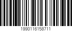 Código de barras (EAN, GTIN, SKU, ISBN): '1990116158711'
