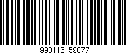 Código de barras (EAN, GTIN, SKU, ISBN): '1990116159077'