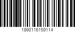 Código de barras (EAN, GTIN, SKU, ISBN): '1990116159114'