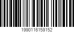 Código de barras (EAN, GTIN, SKU, ISBN): '1990116159152'