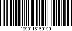 Código de barras (EAN, GTIN, SKU, ISBN): '1990116159190'