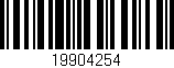 Código de barras (EAN, GTIN, SKU, ISBN): '19904254'