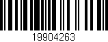 Código de barras (EAN, GTIN, SKU, ISBN): '19904263'