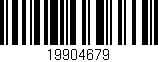 Código de barras (EAN, GTIN, SKU, ISBN): '19904679'