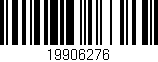 Código de barras (EAN, GTIN, SKU, ISBN): '19906276'