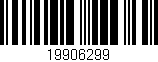 Código de barras (EAN, GTIN, SKU, ISBN): '19906299'