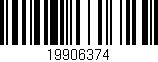 Código de barras (EAN, GTIN, SKU, ISBN): '19906374'