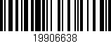 Código de barras (EAN, GTIN, SKU, ISBN): '19906638'