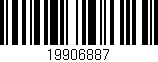 Código de barras (EAN, GTIN, SKU, ISBN): '19906887'