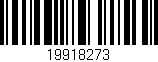Código de barras (EAN, GTIN, SKU, ISBN): '19918273'