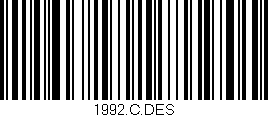 Código de barras (EAN, GTIN, SKU, ISBN): '1992.C.DES'