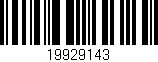Código de barras (EAN, GTIN, SKU, ISBN): '19929143'