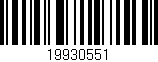 Código de barras (EAN, GTIN, SKU, ISBN): '19930551'