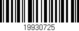 Código de barras (EAN, GTIN, SKU, ISBN): '19930725'