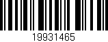Código de barras (EAN, GTIN, SKU, ISBN): '19931465'