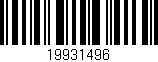 Código de barras (EAN, GTIN, SKU, ISBN): '19931496'