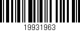 Código de barras (EAN, GTIN, SKU, ISBN): '19931963'