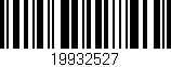Código de barras (EAN, GTIN, SKU, ISBN): '19932527'