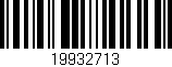 Código de barras (EAN, GTIN, SKU, ISBN): '19932713'